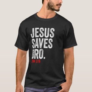 Camiseta JESUS SAVE hombres cristianos motivacionales bibli