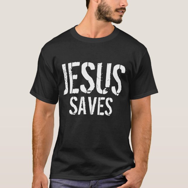 CAMISETA JESUS SAVES (Anverso)