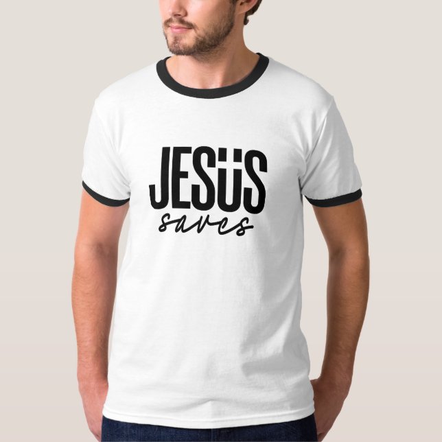 CAMISETA JESUS SAVES (Anverso)