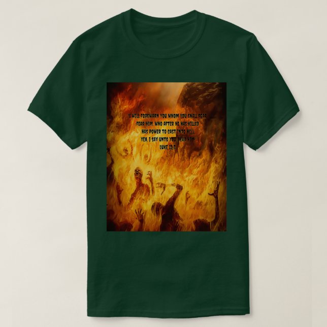 Camiseta JESUS SAVES FROM HELL Graphic (Diseño del anverso)