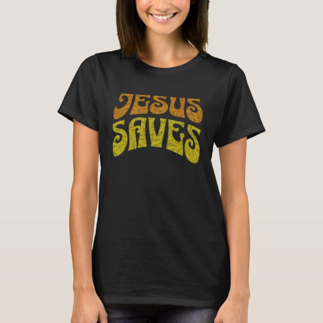 Camiseta Jesus Saves Message of Salvation Christian Faith R (Anverso)