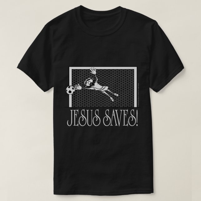 Camiseta Jesus Saves Soccer (Diseño del anverso)