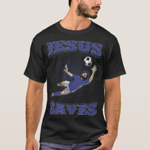 Camiseta Jesus Saves Soccer T