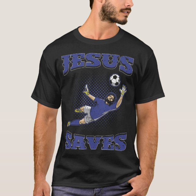 Camiseta Jesus Saves Soccer T  (Anverso)