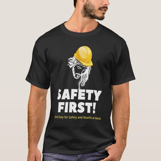 Camiseta Jesús Seguridad Primer Día Mundial De La Seguridad (Anverso)