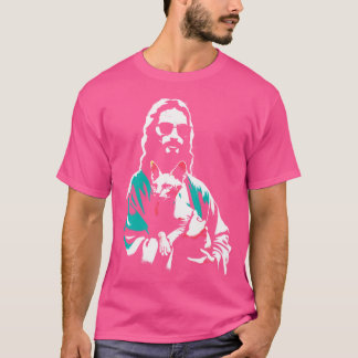 Camiseta Jesús Sfinx Cat - Gracioso Sfin Religioso Cristian