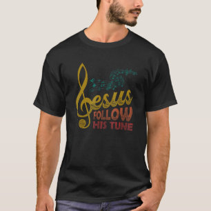 Camiseta Jesús Sigue Su Tune Clef Música Religiosa Christi