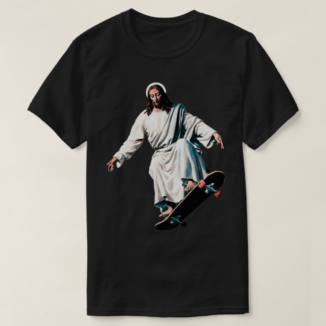 Camiseta Jesus Skateboard Jesus Skateboard Jesus Skateboard (Diseño del anverso)