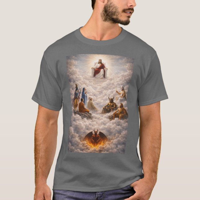 Camiseta Jesús sobre todos los dioses (Anverso)