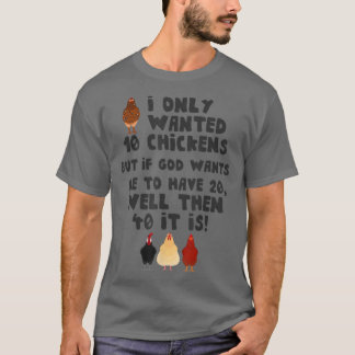 Camiseta Jesús Solo Quería 10 Pollos Granjeros Graciosos