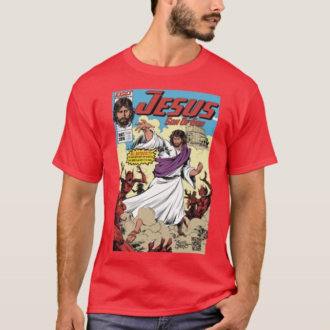 Camiseta Jesus Son of God Comic Cover All Auity gift funny (Anverso)