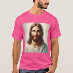 Camiseta Jesús Sonriente Jesucristo Jesús Cara el Señor Cri