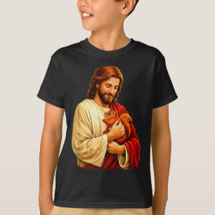 Camiseta Jesús sosteniendo ardilla cristiano