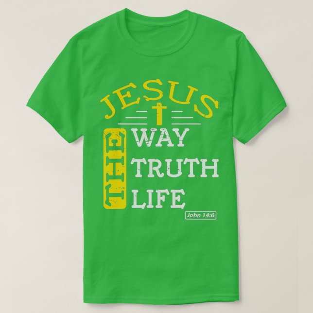 Camiseta Jesús Soy La Forma De La Verdad La Vida 1 (Diseño del anverso)