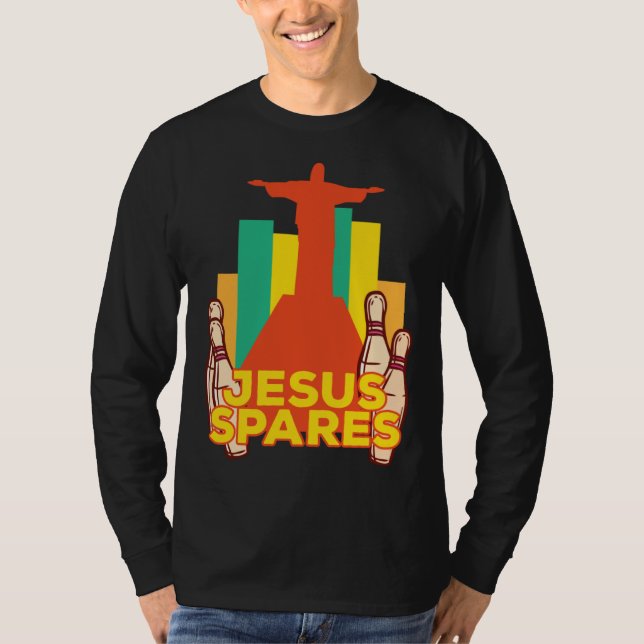Camiseta Jesus Spares Bowling Team Christian (Anverso)