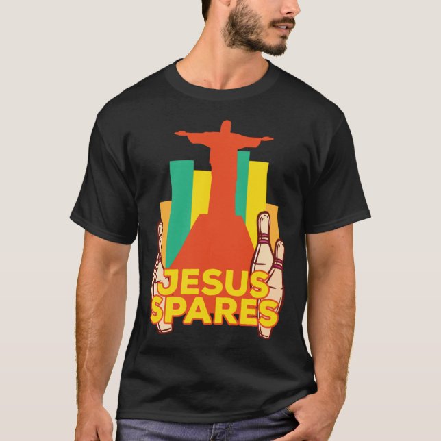 Camiseta Jesus Spares Bowling Team Christian (Anverso)