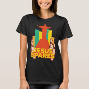 Camiseta Jesus Spares Bowling Team Christian