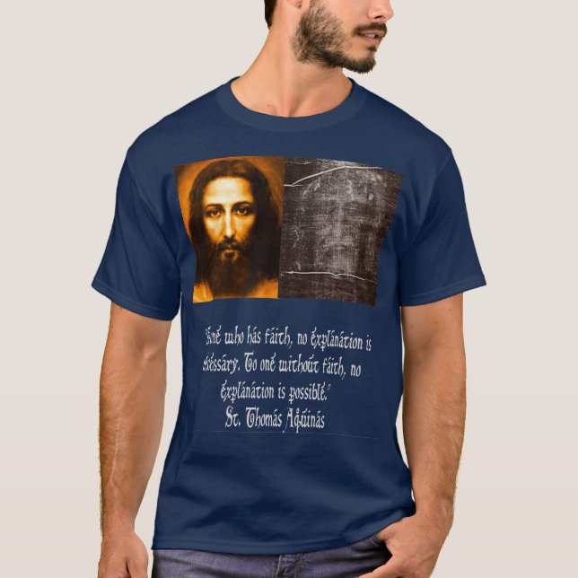 Camiseta Jesús sudario de Turín Mandylion Cara Santa (Anverso)