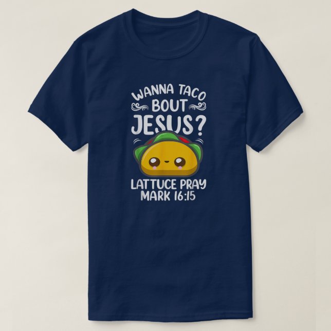 Camiseta Jesus Taco Jesus Y Tacos Cinco De Mayo Mens  (Diseño del anverso)