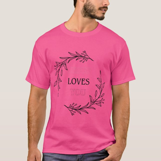 Camiseta Jesús te ama (Anverso)