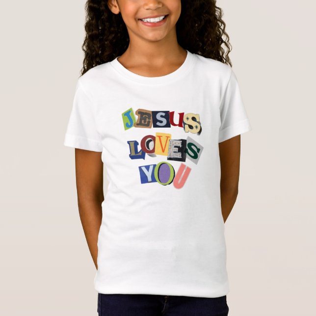 Camiseta Jesús te ama (Anverso)