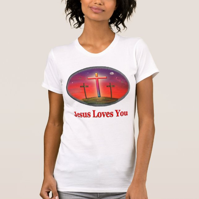 Camiseta jesus te ama (Anverso)