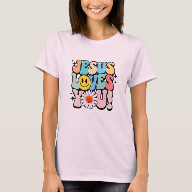 Camiseta Jesús te ama (Anverso)