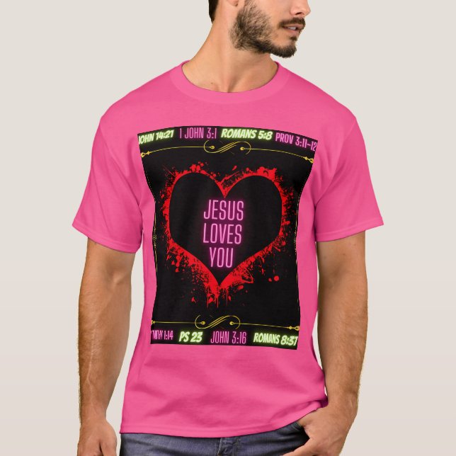 Camiseta Jesús te ama (Anverso)