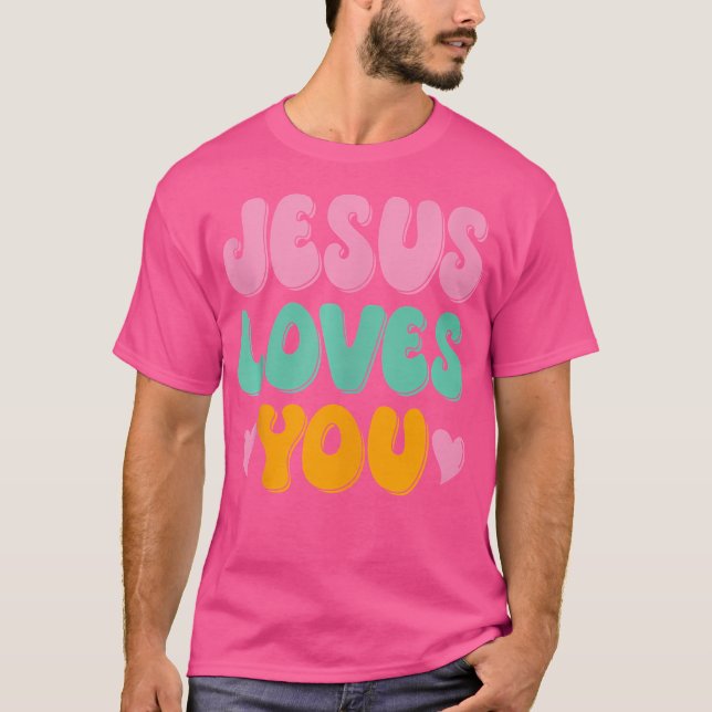 Camiseta Jesús te ama (Anverso)