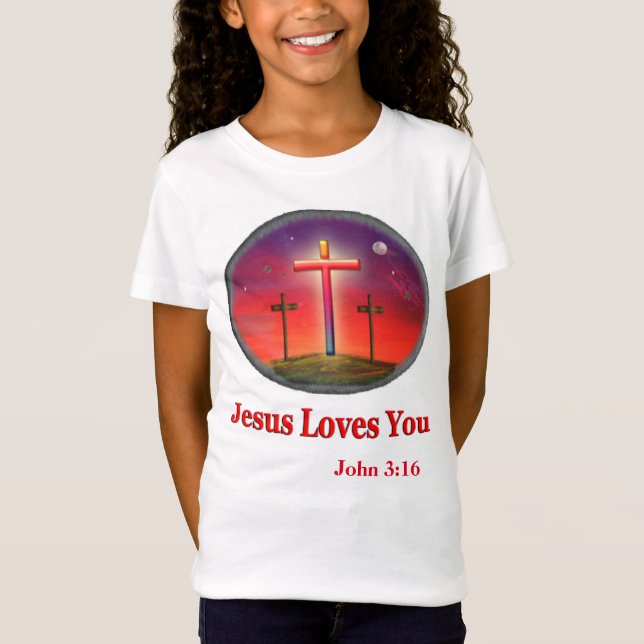 Camiseta jesus te ama (Anverso)