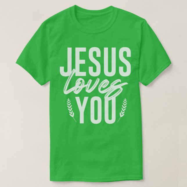 Camiseta Jesús te ama 2 (Diseño del anverso)