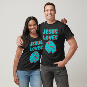 Camiseta Jesús Te Ama Cita Basada En La Fe Unisex