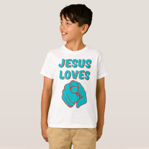 Camiseta Jesús te ama citando a tu fe