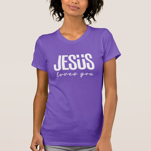 CAMISETA JESUS TE AMA | CRISTIANO (Anverso)