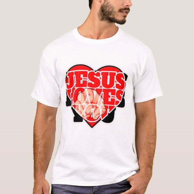 Camiseta Jesús te ama Cristiano | Fe Inspiradora (Anverso)