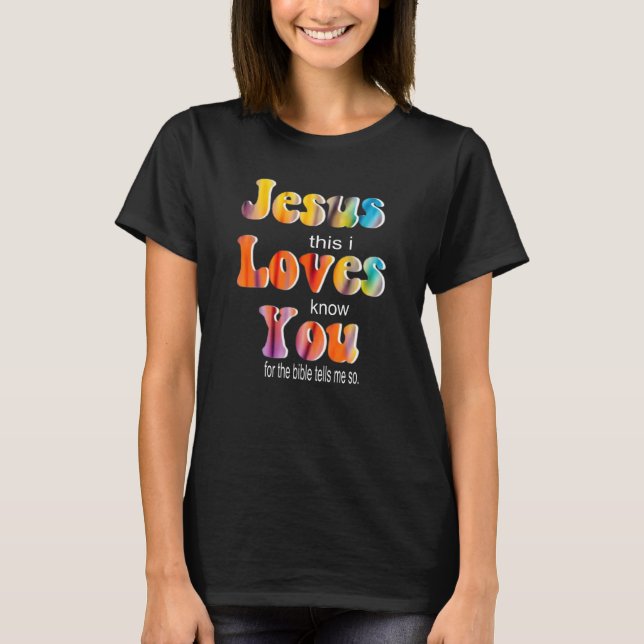 Camiseta Jesús Te Ama Esto Conozco Fe Cristiana Vbs Vi (Anverso)