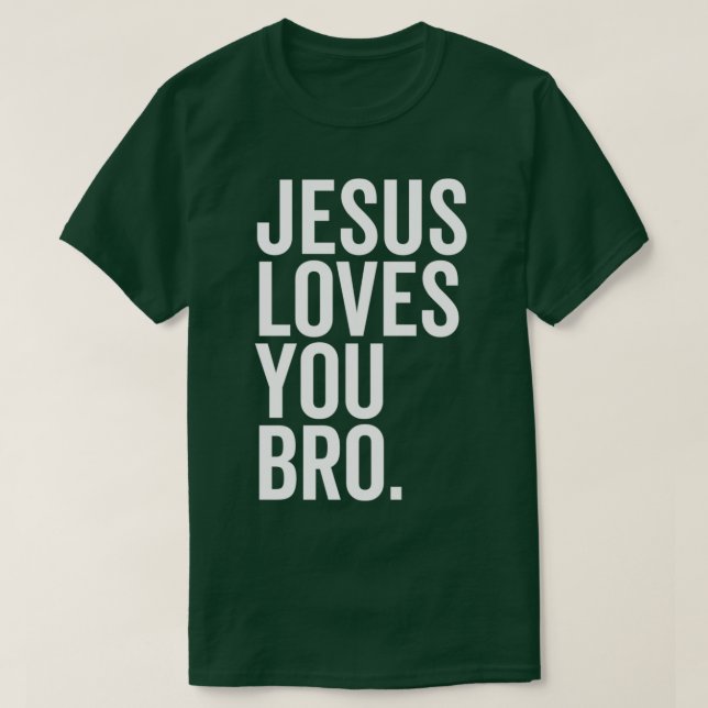 Camiseta Jesús Te ama hermano 1 (Diseño del anverso)