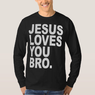 Camiseta Jesús Te Ama Hermano Cristiano Audaz