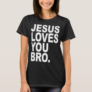 Camiseta Jesús Te Ama Hermano Cristiano Audaz