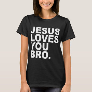Camiseta Jesús Te Ama Hermano - Fe Cristiana