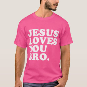 Camiseta Jesús Te Ama Hermano - Fe Cristiana