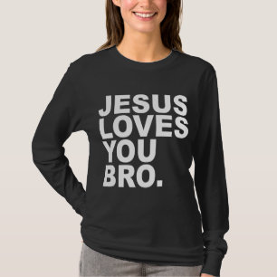 Camiseta Jesús Te Ama Hermano - Fe Cristiana