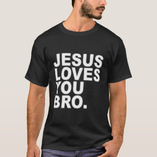 Camiseta Jesús Te Ama Hermano Fe Cristiana