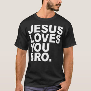 Camiseta Jesús Te Ama Hermano - Fe Cristiana Pullover Hoo