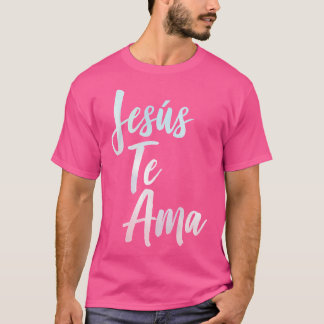 Camiseta Jesús Te Ama La Biblia Cristiana Española