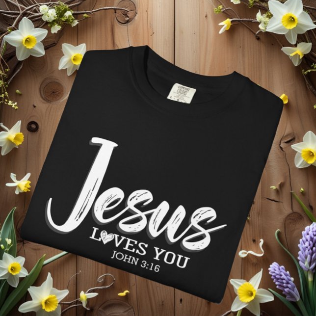 Camiseta Jesús Te Ama La Biblia Motivacional (Subido por el creador)