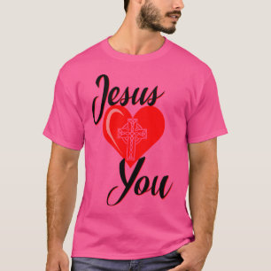 Camiseta Jesús Te Ama La Cruz Celta