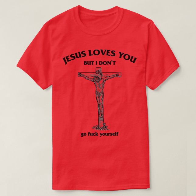 Camiseta Jesús te ama pero no tengo gracia (Diseño del anverso)
