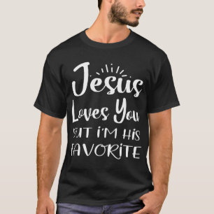 Camiseta Jesús Te Ama Pero Yo Soy Su Religión Favorita Humo