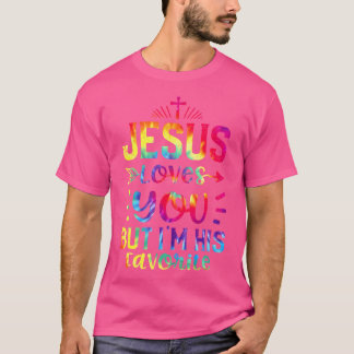 Camiseta Jesús Te Ama Pero Yo Soy Su Tejido Favorito Chris